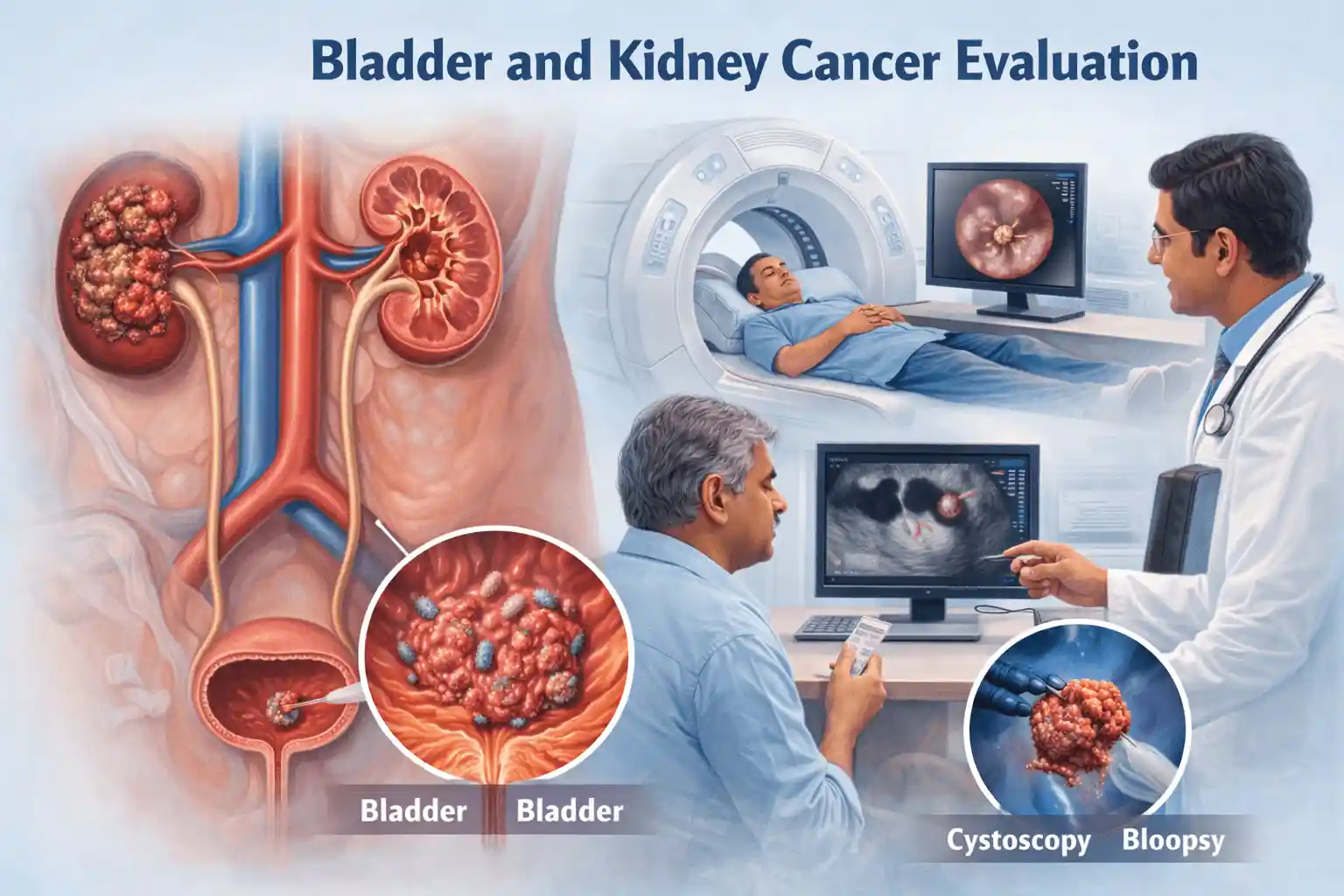 Bladder and kidney cancer evaluation